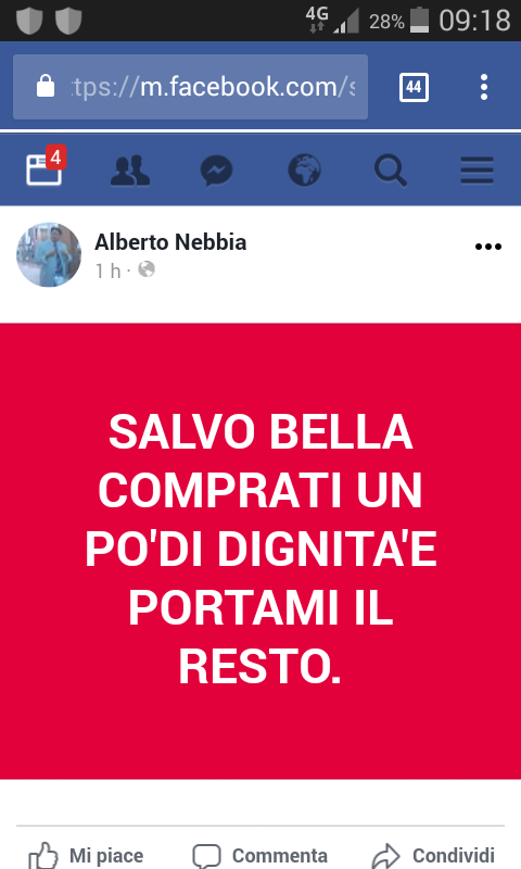 insulti al giornalista Salvo Bella insulti al giornalista Salvo Bella