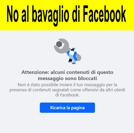 bavaglio di Facebook