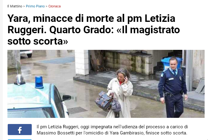 minacce al pm Letizia Ruggeri