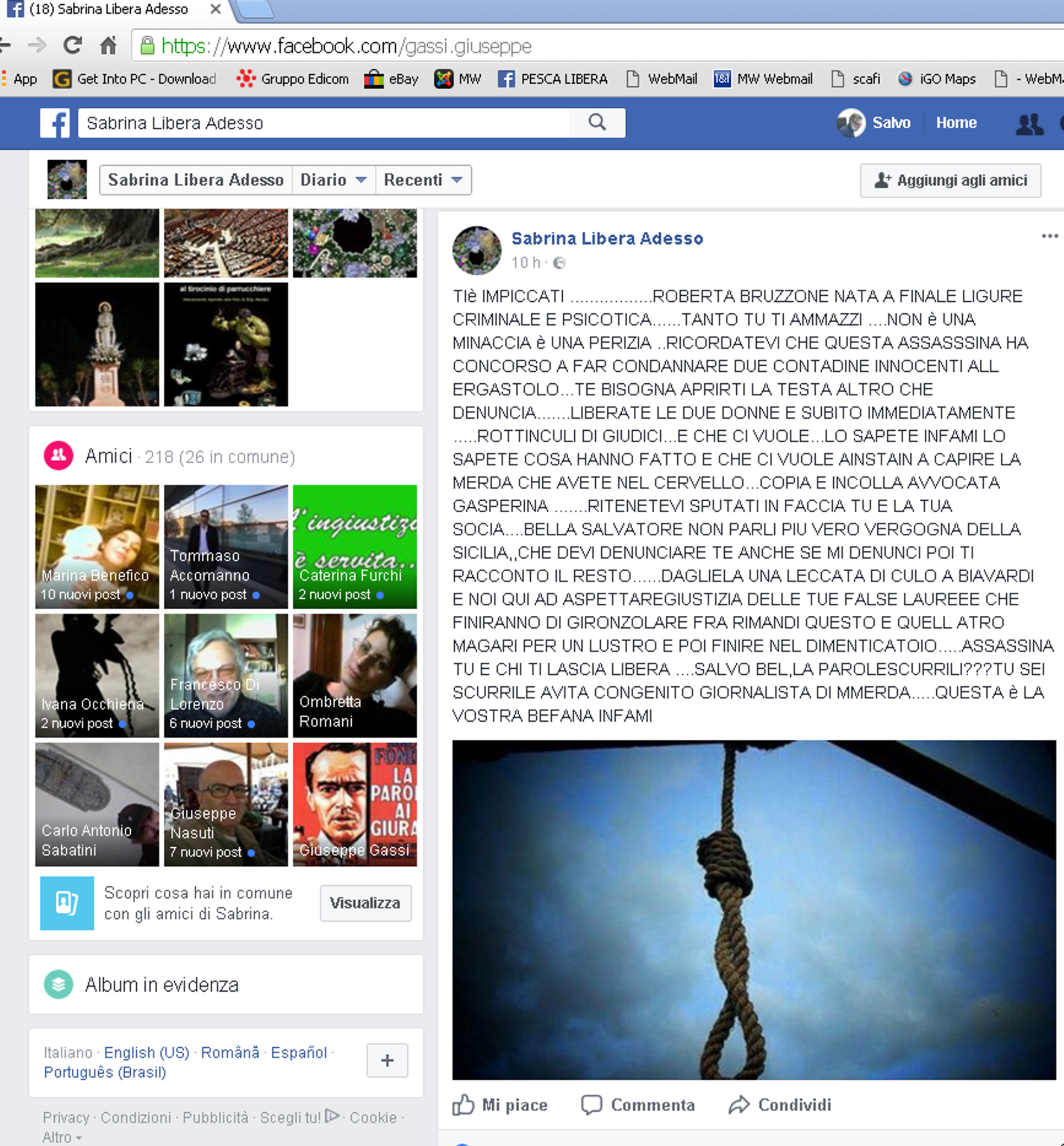 minacce di morte minacce di morte