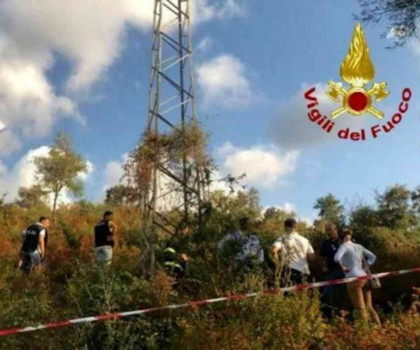 Il bosco dove sono morti Viviana e Gioele.