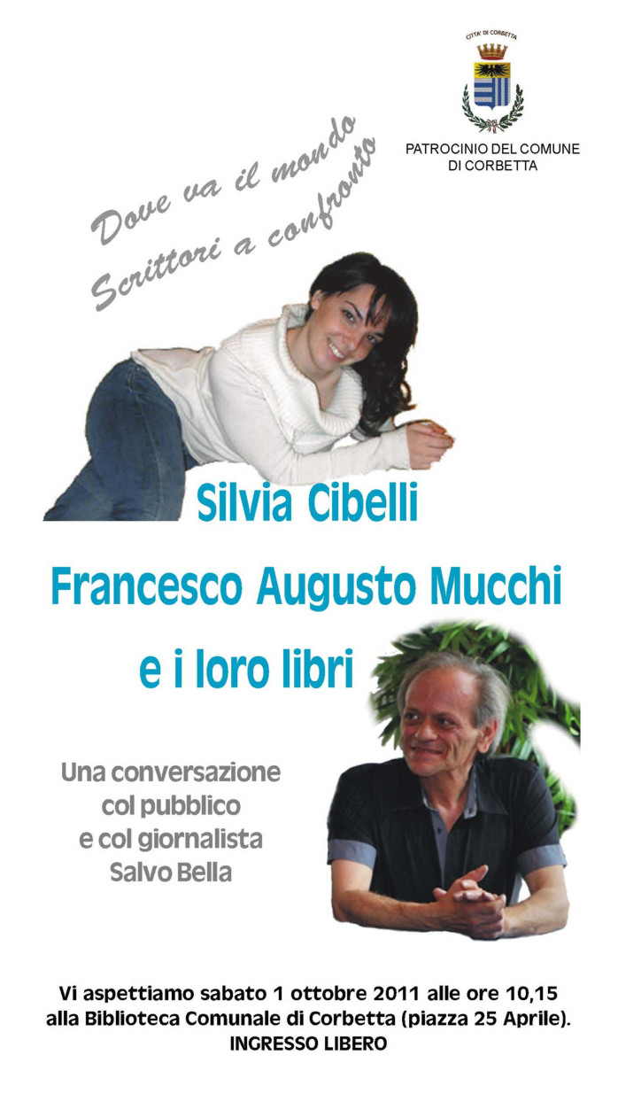 Incontro con gli scrittori a Corbetta: Silvia Cibelli, Francesco Augusto Mucchi